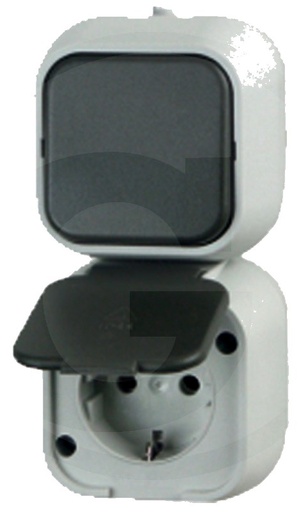 [AMAT3-121731] as Schwabe Sistem combinat - Conector/deconector + contact de protectie-priza 10/16 A, 250 V