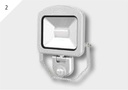 LEDINO Reflector cu LED si senzor de miscare - 6500 K lumină albă rece