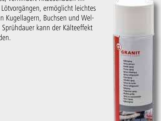 [AMAT3-123125] Spray racire, 500 ml Produs versatil cu combustibili neinflamabili. Pentru răcire locală până la aproximativ -50°C în câ
