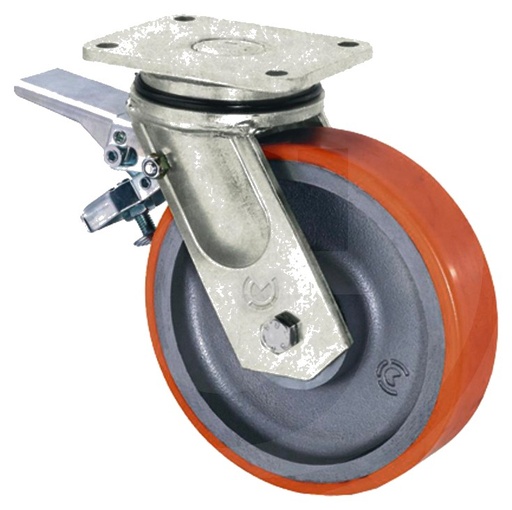 [AMAT3-125037] Role-tractiune grea din poliuretan cu mecanism dublu de blocare - mit Doppelstopp