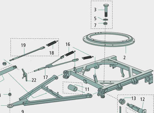 [AMAT3-125435] Bolt elastic 143 mm