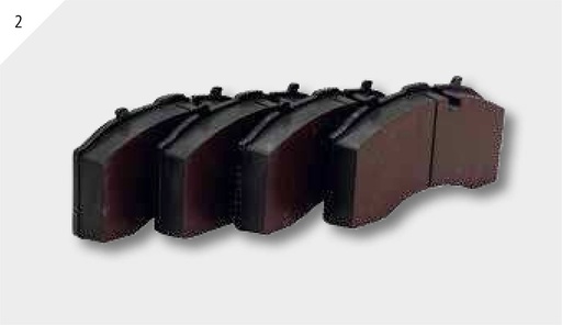 [AMAT3-125509] Arvin Meritor Set placute de frana - incl. accesorii