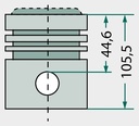 Set segmenti de piston - 4 inele, Ø 99,5 mm 2,3 mm / 2,3 mm / 2,3 mm / 4,7 mm