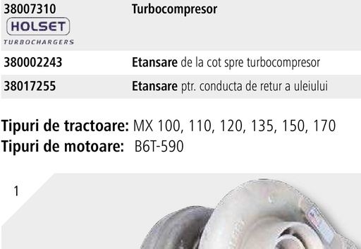 [AMAT3-128567] Holset Turbocompresor