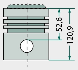 [AMAT3-131077] Set segmenti de piston - 3 inele, Ø 101,05 mm 2,5 mm / 2,5 mm / 5 mm