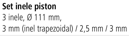 [AMAT3-132213] Set segmenti de piston - 4 inele, Ø 95 mm 3 mm / 3 mm / 3 mm / 5 mm