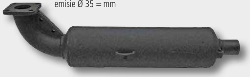 [AMAT3-132310] Amortizor zgomot Lungime = 495 mm Flanșă = 50 mm Diametru iesire = 35 mm