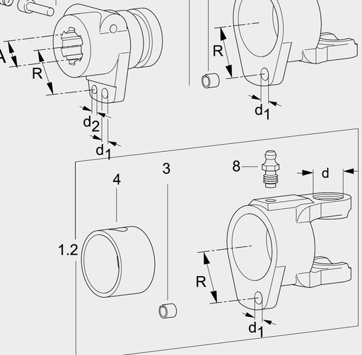[AMAT3-134303] Walterscheid Piuliţă hexagonală - cu autoblocare M8, DIN 985