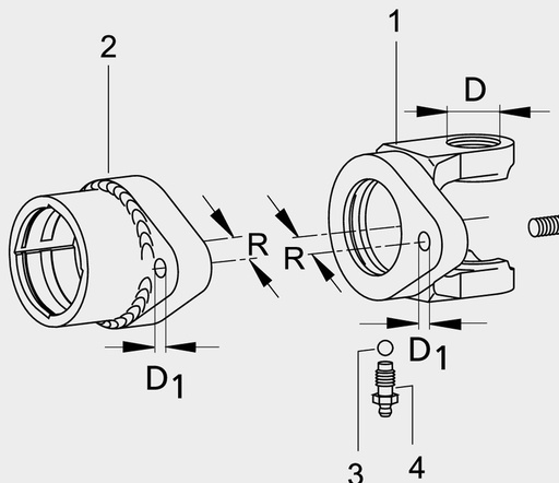 [AMAT3-135095] Walterscheid Bucșă - RD40H8P12