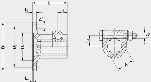 [AMAT3-134551] Walterscheid Flanșă de fixare 72 mm