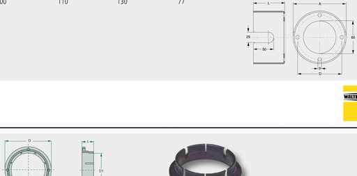 [AMAT3-134692] Walterscheid Inel ptr. adaptor - ptr. Agraset 143