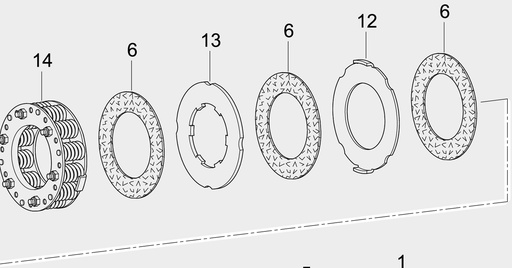 [AMAT3-134767] Walterscheid Ambreiaj de frictiune - 12 x M12