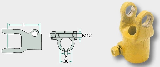 [AMAT3-137253] Weasler Furca cardanica - cu surub de fixare