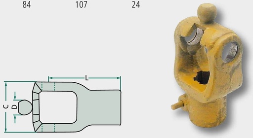 [AMAT3-137323] Weasler Furca cardanica - cu cursor inelar 1 3/8“ 21 dinti set reparatii potrivit 39713017121