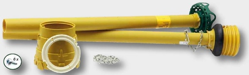 [AMAT3-136087] Walterscheid Protectie unghi larg 80° compl. - SDF25 cu pâlnie flexo Unghi larg unilateral