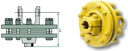 Ambreiaj de frictiune - 1 3/8" 6 dinti cuplu torsiune 900 Nm