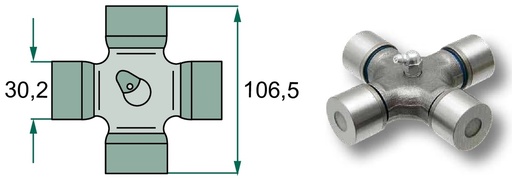 [AMAT3-137408] Weasler Cruce cardan - P-Kit