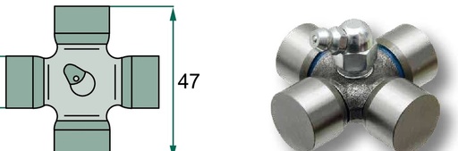 [AMAT3-137411] Weasler Cruce cardan - P-Kit