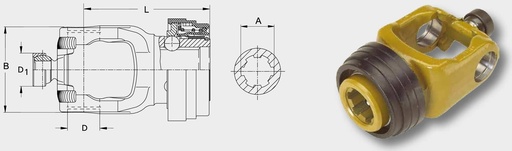 [AMAT3-136962] Walterscheid Furca cardanica P675