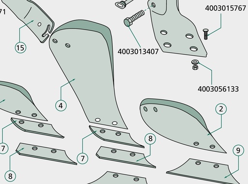 [AMAT3-137580] Lemken Surub cap inecat - cu piulita
