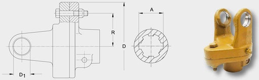 [AMAT3-136389] Walterscheid Racord cu bolt de sigurantă - M8 x 60-8.8 DIN 931