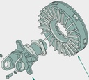 Weasler Set reparatii Torqmaster cuplaj disc fre - Setul contine: 2 discuri de frecare 4 suruburi. Se vor schimba intotd