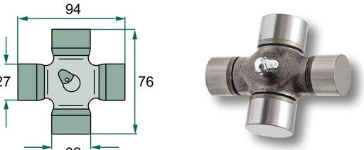[AMAT3-137111] Weasler Cruce cardanică - Kit P