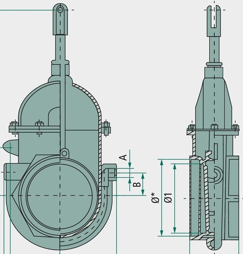 [AMAT3-140027] MZ Robinet golire dejecții Art.0042, 6" 6", cu ax