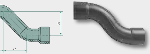 [AMAT3-140444] Cot 90 ° 125 mm