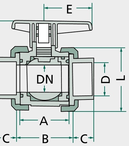 [AMAT3-141770] Robinet cu bilă 1" 16 bar