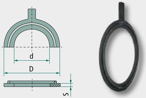 [AMAT3-141806] Flansa din oțel DN 225 Cantitate x orificiu Ø: 8 x 22 Grosimea flansei: 10 mm