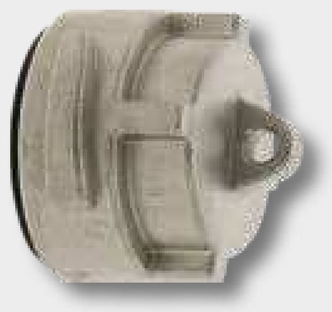 [AMAT3-143949] Cupla oarba - Edelstahl, mit Dichtring schwarz