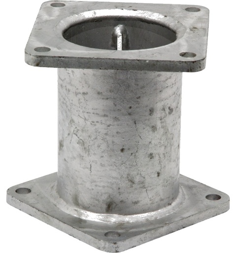 [AMAT3-146595] Țeavă de distribuție - zincată, lungimea de asamblare 165 mm, îmbinare flanșă 45°, distanța dintre găuri 120 x 120 mm+ 1