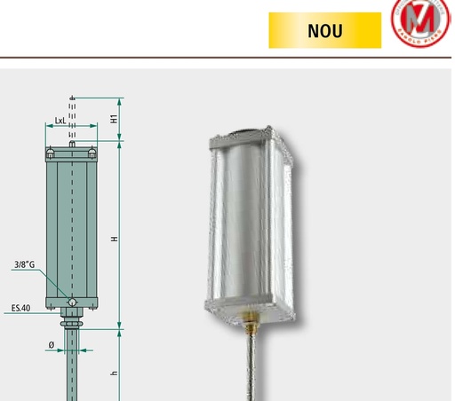 [AMAT3-145981] MZ Cilindru pneumatic Art.0585 potrivit pentru Art. 0090 0095", 0100" si 0105"