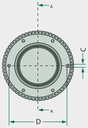 Battioni Pagani Articulatie rotativa - 14-D250 Include motor hidraulic