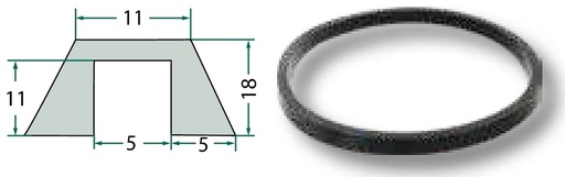 [AMAT3-147015] Etansare capac dorn interior-Ø = 270, exterior-Ø = 300, latime = 19 mm