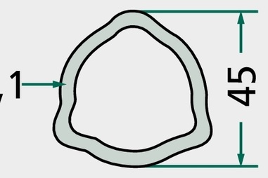 [AMAT3-149096] Weasler Teava profilata 1,5 m - P5