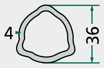 [AMAT3-149098] Weasler Teava profilata 1,5 m - P7