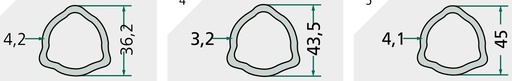 [AMAT3-149110] Weasler Teava profilata 1,5 m - P12