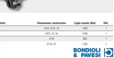 BONDIOLI & PAVESI Disc abraziv - FV 42, FV 44, FT 42, FT 42 R, FT 44, FT 44 R
