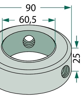 [AMAT3-147780] Inel reglabil pentru arbore Ø 50