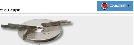 [AMAT3-149551] Rabe Disc de imprastiat complet cu cupe - dreapta/stanga