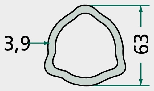 [AMAT3-149673] Weasler Teava profilata 1,5 m - P6b