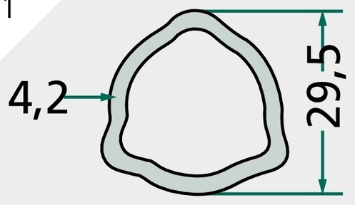 [AMAT3-149675] Weasler Teava profilata 1,5 m - P9b1