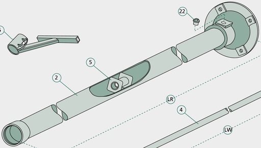 [AMAT3-152650] Suma Lagar intermediar - pentru ax agitator