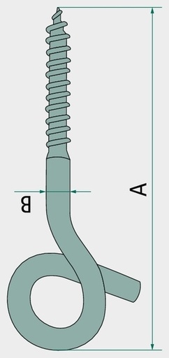 [AMAT3-152167] Pewag Cârlig de tavan M10 mm