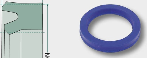 [AMAT3-152346] Inel canelat din cauciuc moale