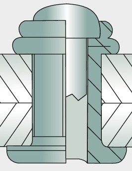 [AMAT3-155179] VE 500 Nituri oarbe cu cap plat 3,2x11,1 11 mm