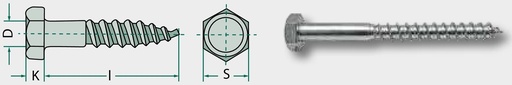 [AMAT3-154372] Șurub cheie M16x100 100 mm