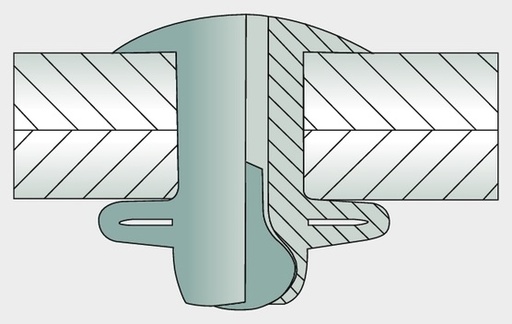 [AMAT3-155267] VE 250 Nituri parbe cu cap plat 4,8x26 26 mm